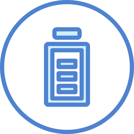batterij status Generic Blue icoon
