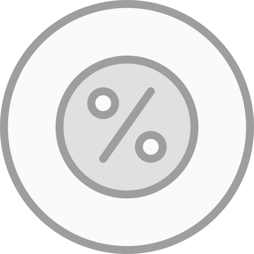 퍼센트 Generic Grey icon