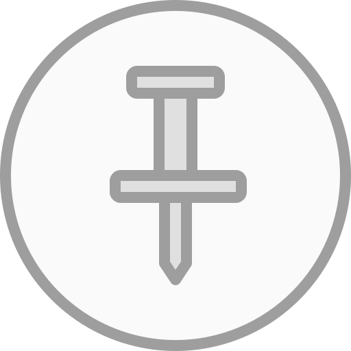핀 Generic Grey icon