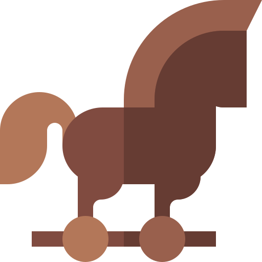 koń trojański Basic Straight Flat ikona