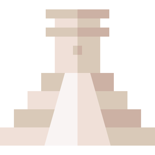 piramida chichen itza Basic Straight Flat ikona