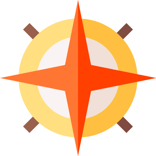 kompas Basic Straight Flat ikona