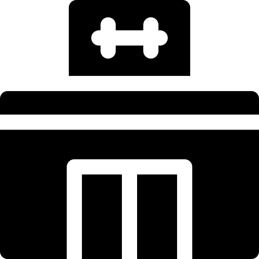 siłownia Basic Rounded Filled ikona