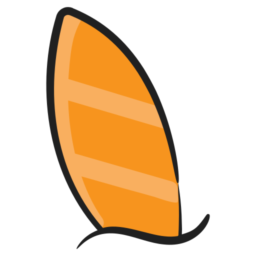 サーフボード Generic Hand Drawn Color icon