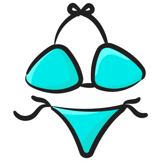 bikini Generic Hand Drawn Color ikona