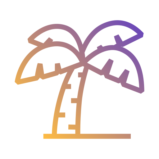 albero di cocco Generic Gradient icona