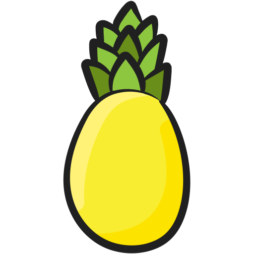 ananas Generic Hand Drawn Color icoon