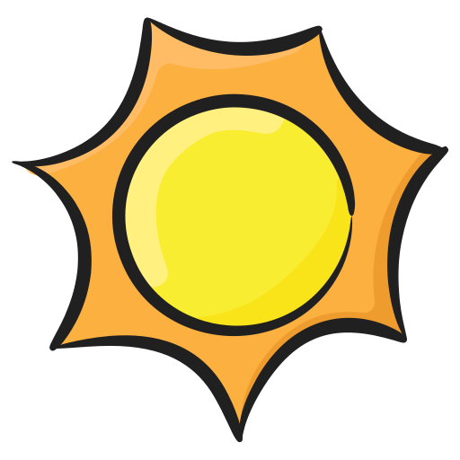 Sun Generic Hand Drawn Color icon