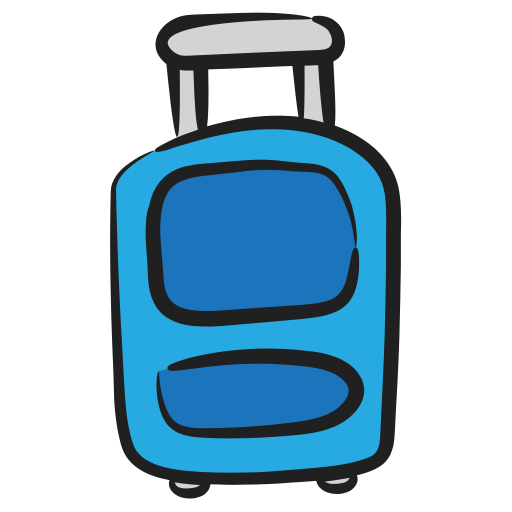 Trolley bag Generic Hand Drawn Color icon
