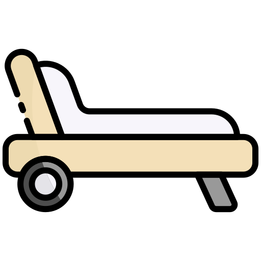 silla de playa Generic Outline Color icono