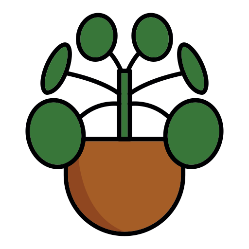 Chinese money plant Generic Outline Color icon