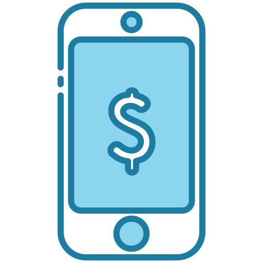 dinero digital Generic Blue icono