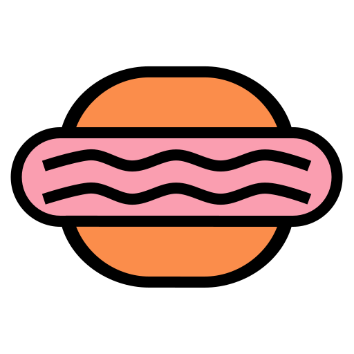 Hot dog Generic Outline Color icon