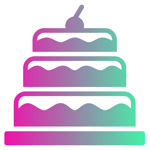 gâteau d'anniversaire Generic Flat Gradient Icône