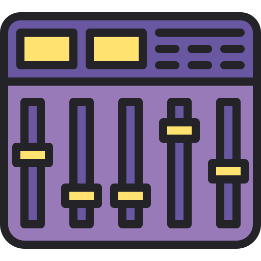Sound mixer Generic Outline Color icon