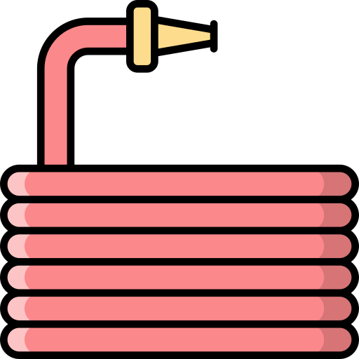 manguera de agua Generic Outline Color icono