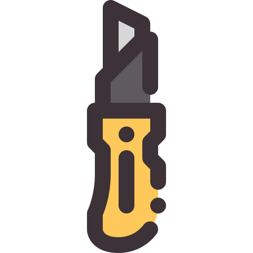 cuchillo de uso Generic Outline Color icono