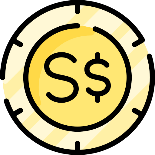 dolar de singapur Vitaliy Gorbachev Lineal Color icono