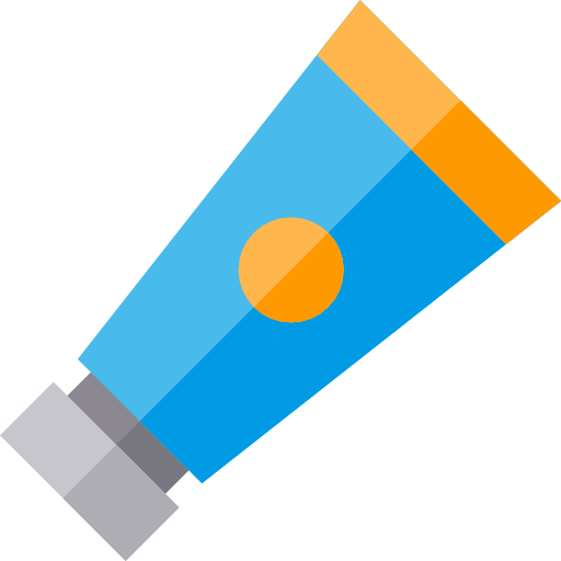 Paint tube Basic Straight Flat icon