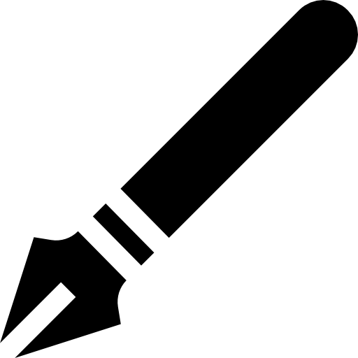 pluma Basic Straight Filled icono