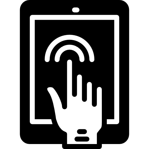 touchscreen Basic Miscellany Fill icon