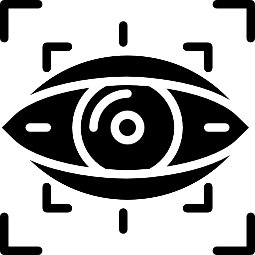 Eye scan Basic Miscellany Fill icon