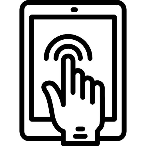touchscreen Basic Miscellany Lineal icon