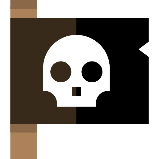 Jolly roger Basic Straight Flat icon