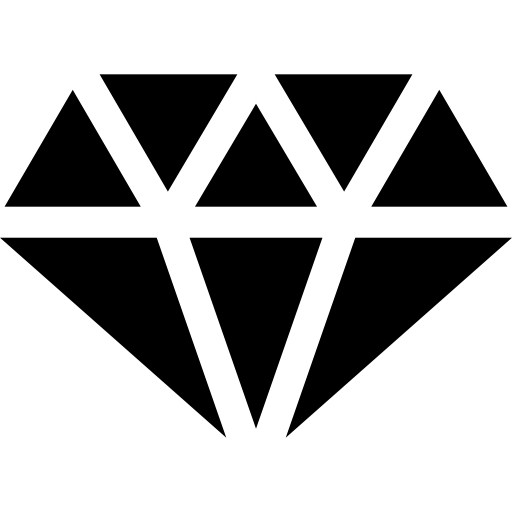 diamant Basic Straight Filled icoon