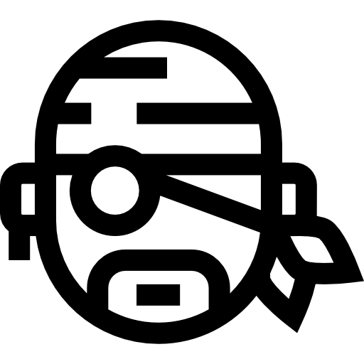 Пиратский патч Basic Straight Lineal иконка