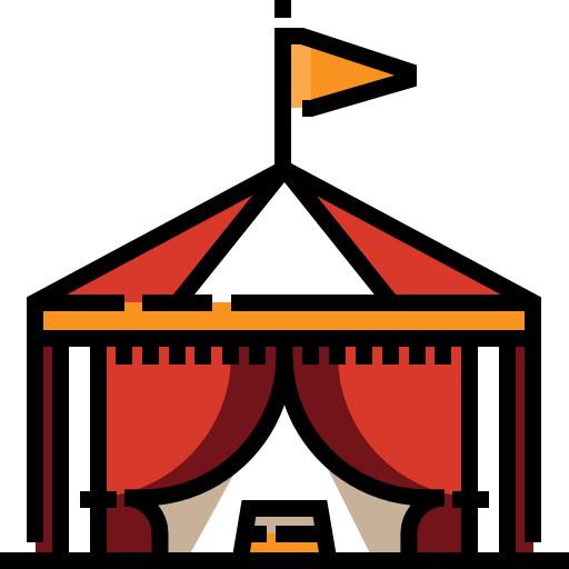 Circus Detailed Straight Lineal color icon
