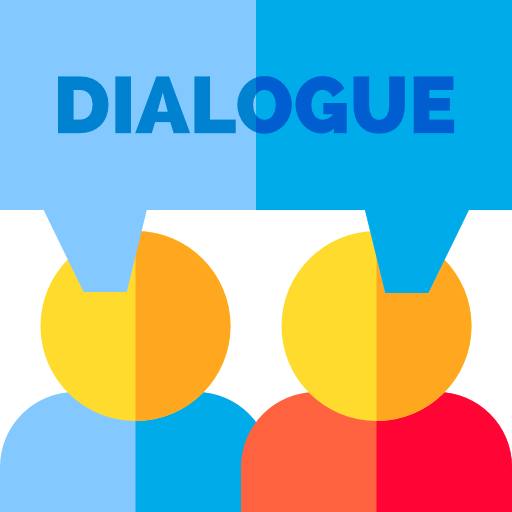 dialog Basic Straight Flat icon