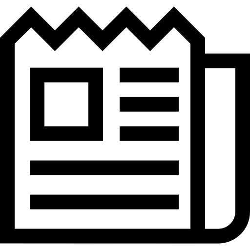 zeitung Basic Straight Lineal icon