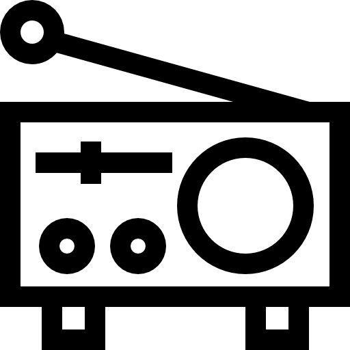 radio Basic Straight Lineal ikona