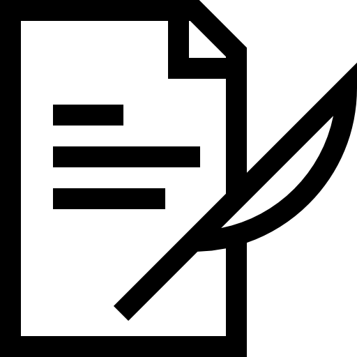 手紙 Basic Straight Lineal icon
