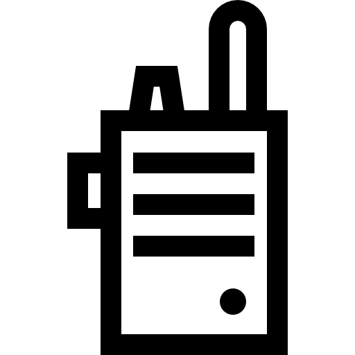 walkie-talkie Basic Straight Lineal icono