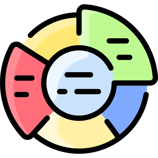 diagramme circulaire Vitaliy Gorbachev Lineal Color Icône