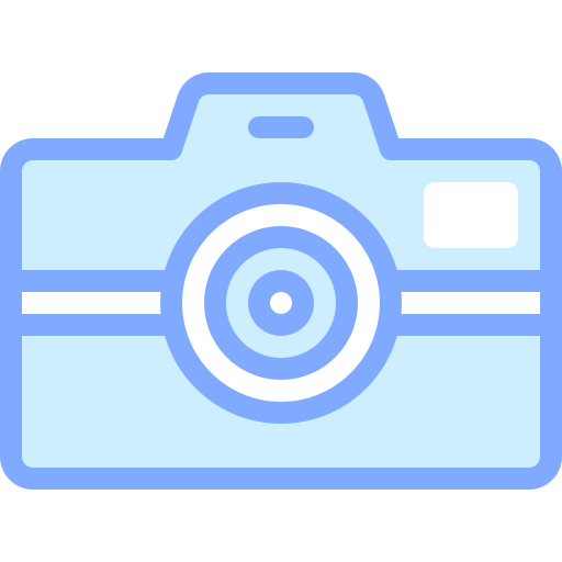 カメラ Detailed color Lineal color icon