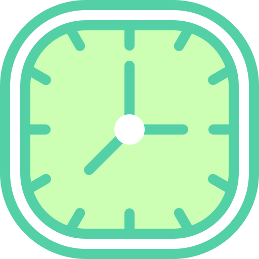 時計 Detailed color Lineal color icon