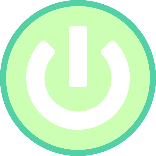 botón de encendido Detailed color Lineal color icono