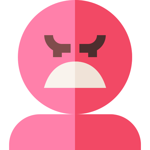 Angry Basic Straight Flat icon