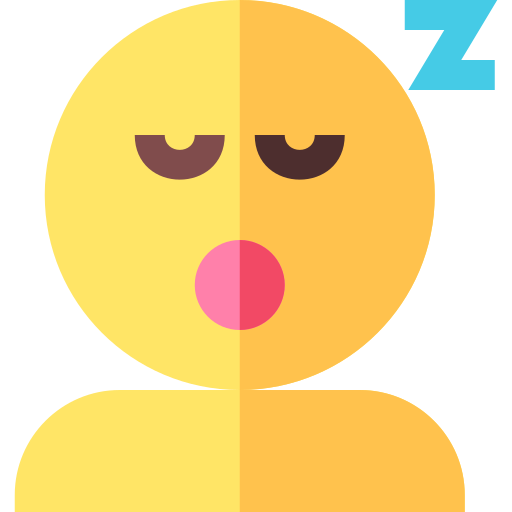 Sleeping Basic Straight Flat icon