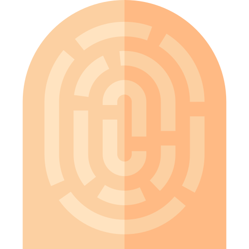 Fingerprint Basic Straight Flat icon