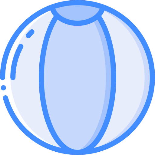 Beach ball Basic Miscellany Blue icon