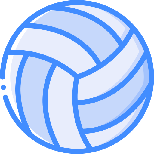 volleybal Basic Miscellany Blue icoon