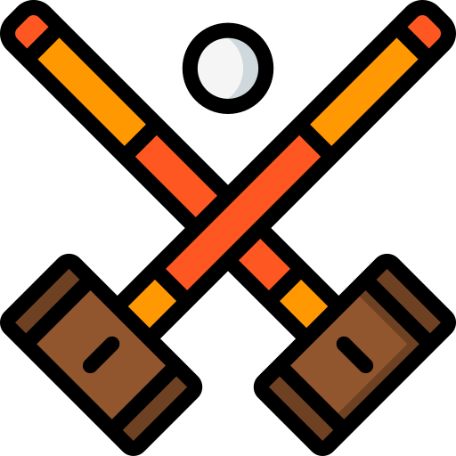 juego de croquet Basic Miscellany Lineal Color icono