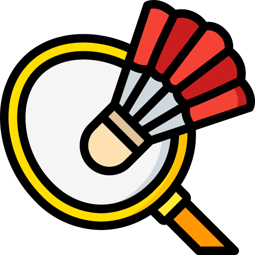 badminton Basic Miscellany Lineal Color icon