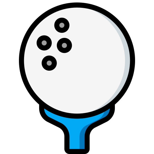 golfball Basic Miscellany Lineal Color icon