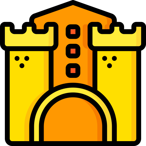 castillo de arena Basic Miscellany Lineal Color icono
