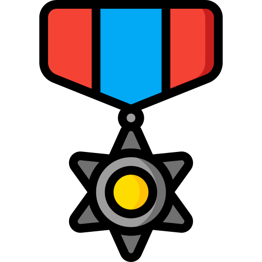 medal Basic Miscellany Lineal Color ikona
